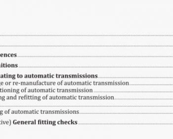 Automotive repairs-Terminology