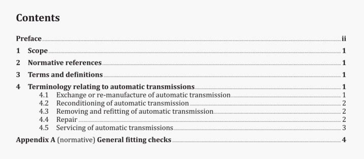 Automotive repairs-Terminology