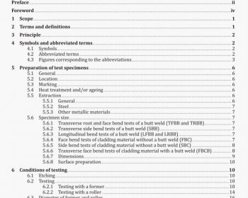 Destructive tests on welds in metallic materials