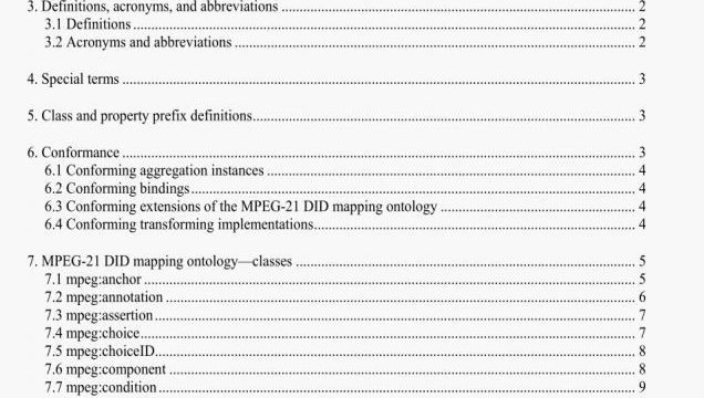 Digital Item Declaration mapping to the conceptual model for resource aggregation