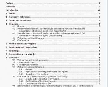 Microbiology of the food chain — Horizontal method for the detection and enumeration of Listeria monocyto genes and of Listeria spp.